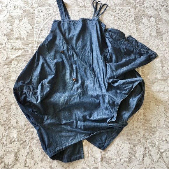 Artka asymmetric avant garde blue denim dress Med - Picture 5 of 16